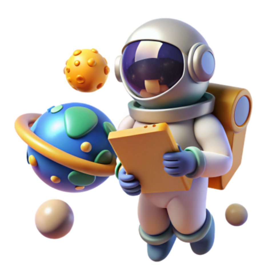 beautiful classic Astronaut Exploring Planets A Cosmic Adventure authentic png
