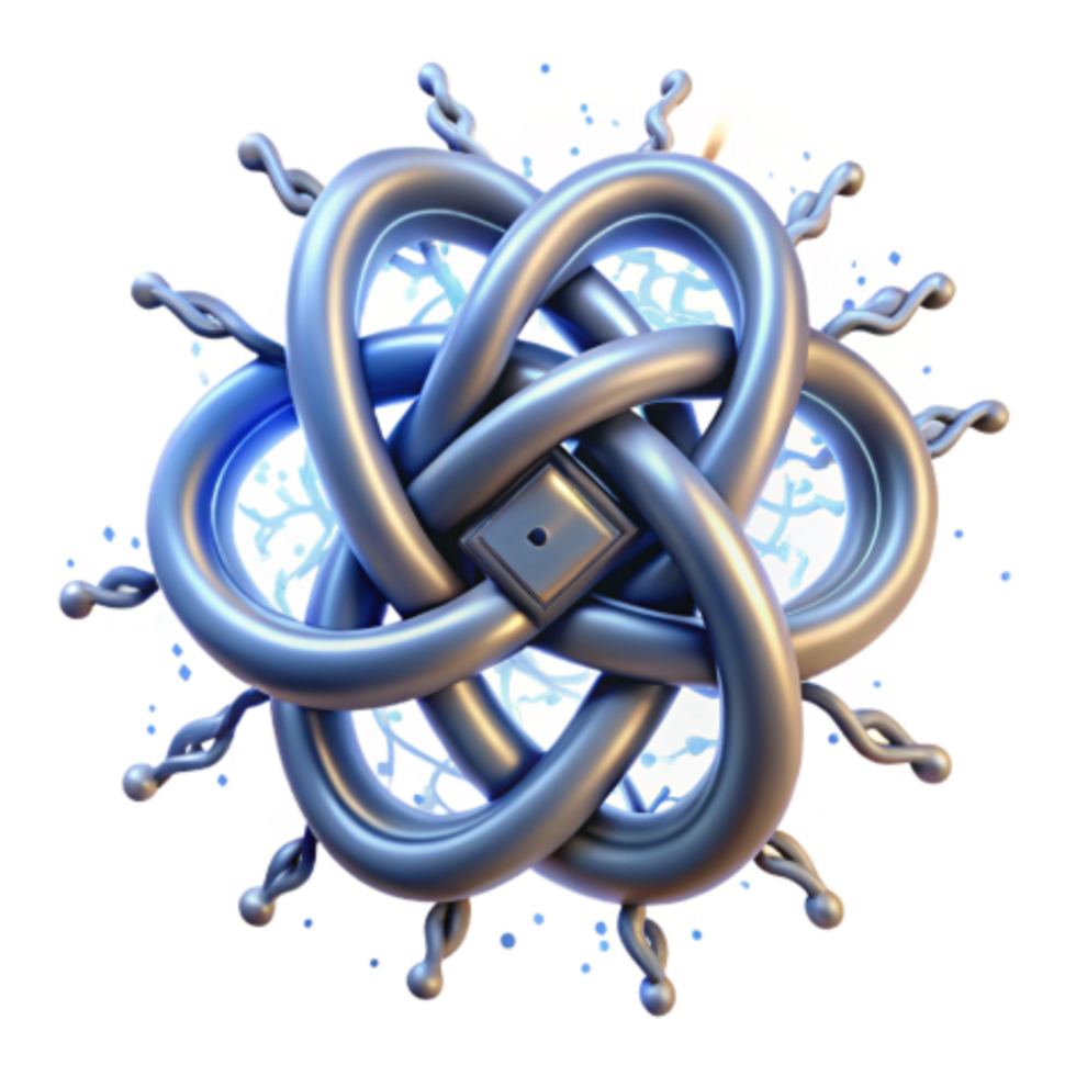 extraordinary rustic Intricate Knot Design Abstract 3D Render genuine png