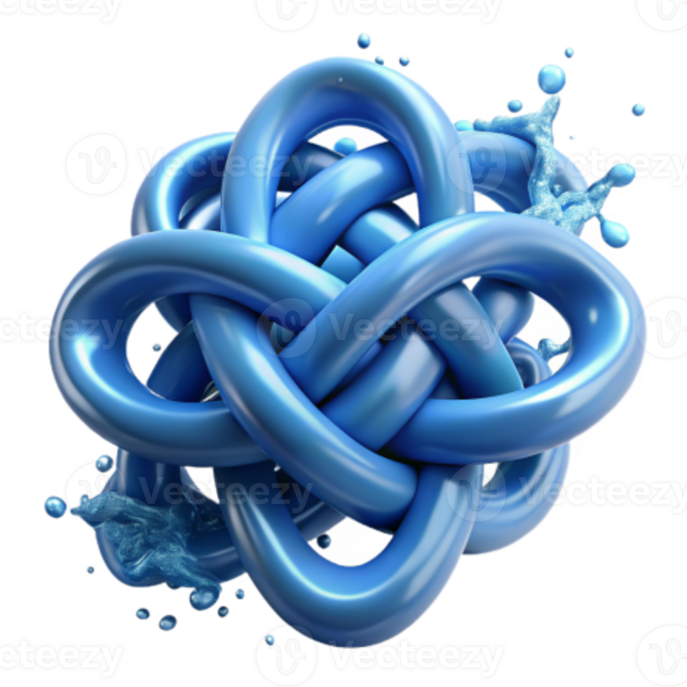 elegant abstract Complex Intertwined Knot Abstract Design authentic png