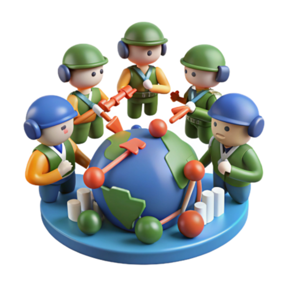 vibrant modern Global Teamwork Strategic Collaboration Communication high resolution png