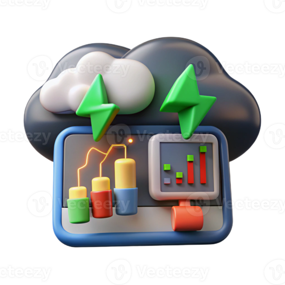 impressive creative Cloud Energy Monitoring Real-time Data Power Analytics original png