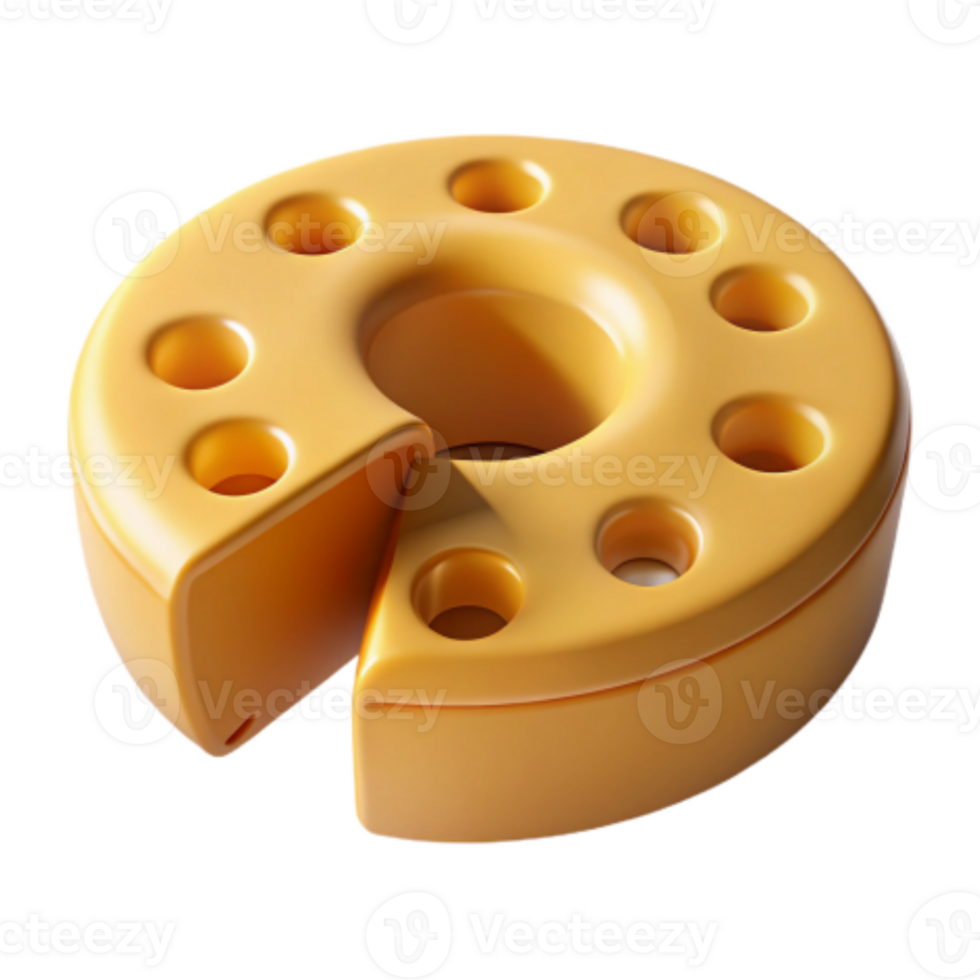 magnificent minimalist Circular Object with Holes A 3D Render genuine png