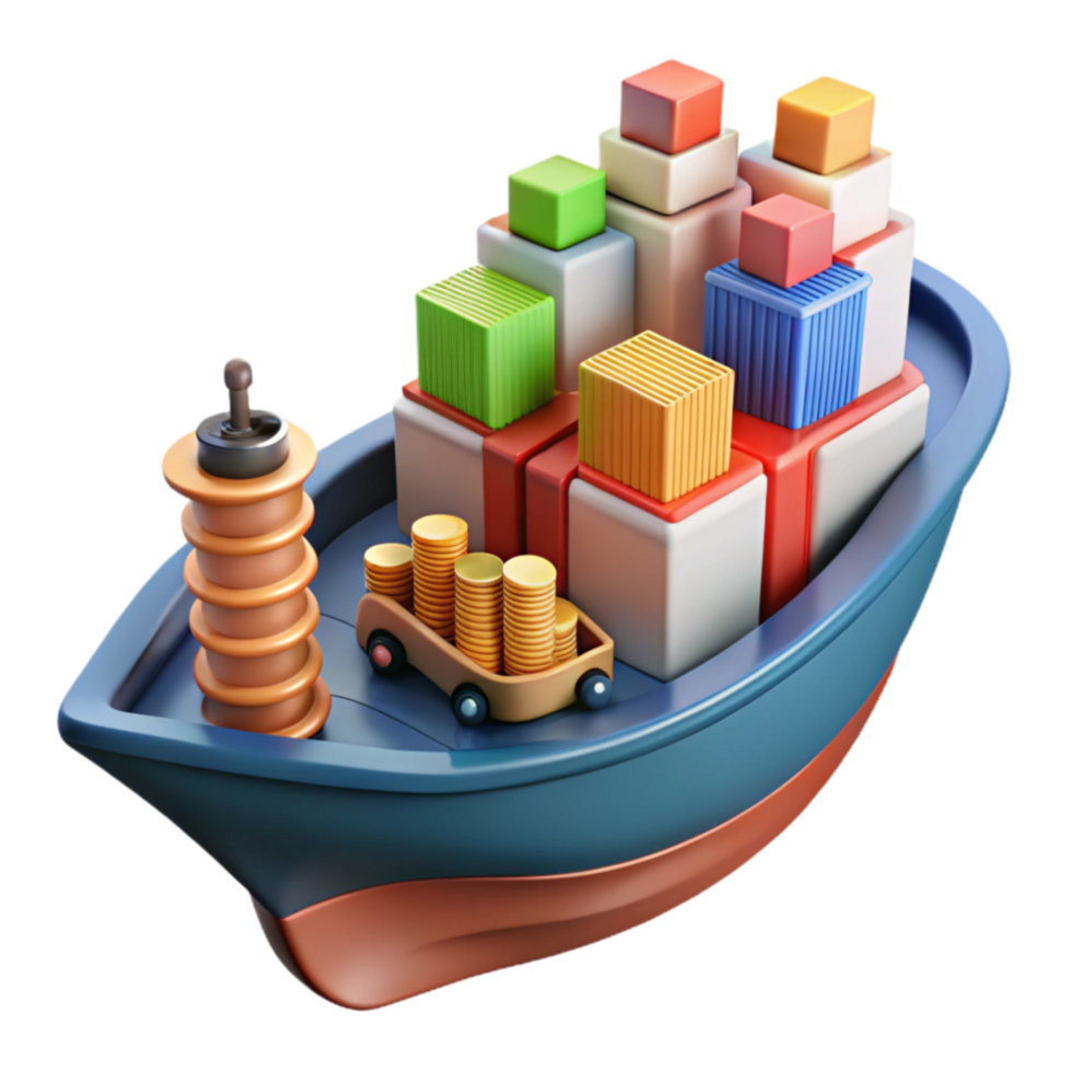 impressive rustic Global Trade Shipping Cargo, Profits, and Logistics high quality png