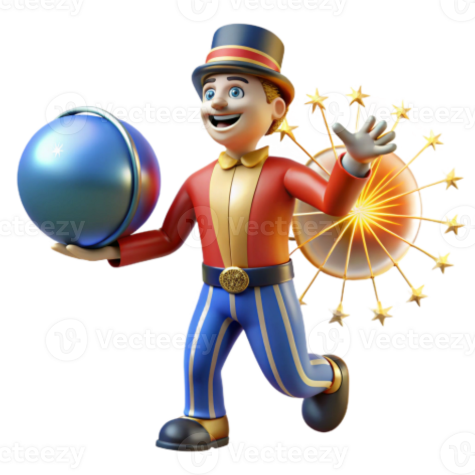 extraordinary contemporary Ringmaster, Globe, Fireworks Festive 3D Fun 4K png