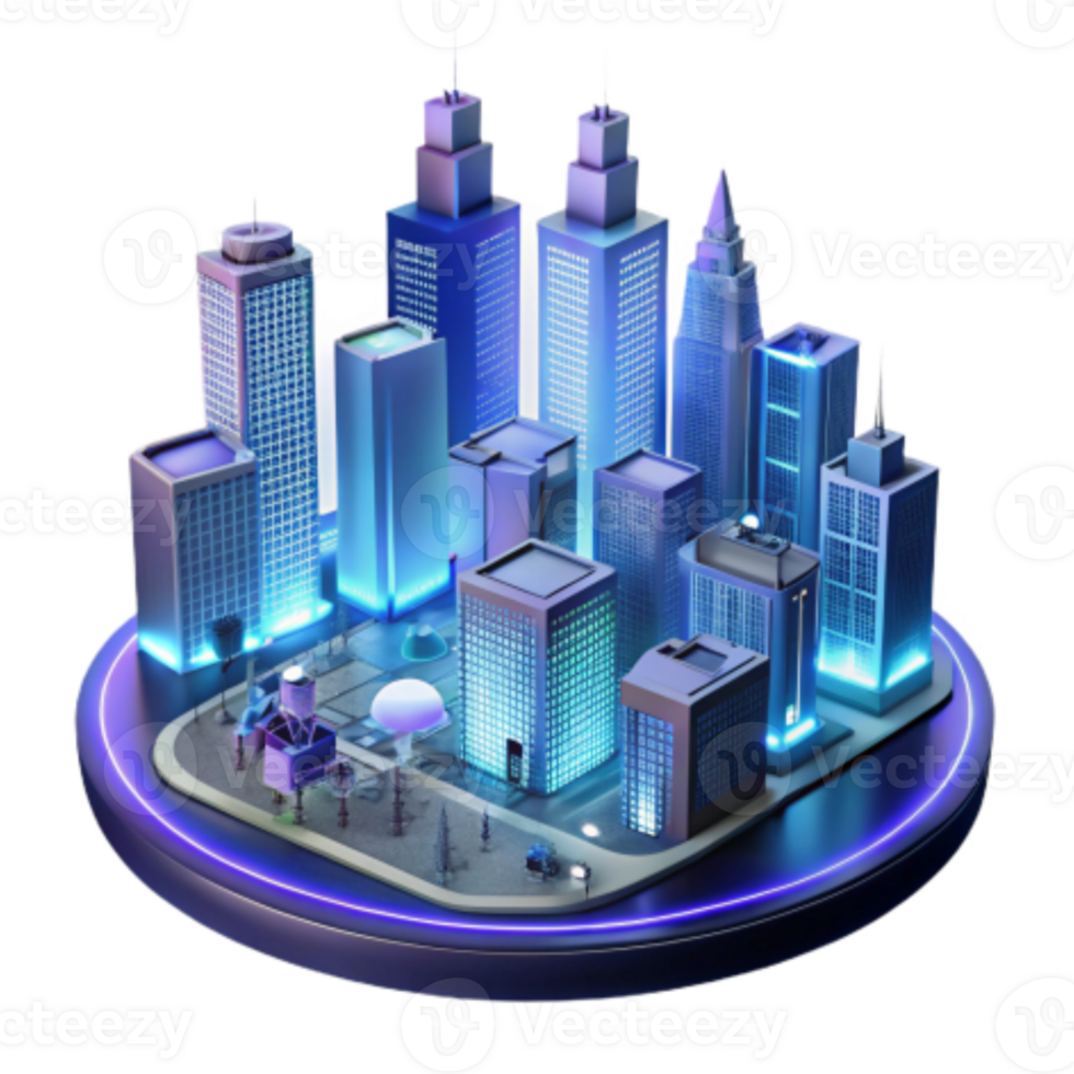 impressive vintage Smart City Futuristic Urban Development genuine png