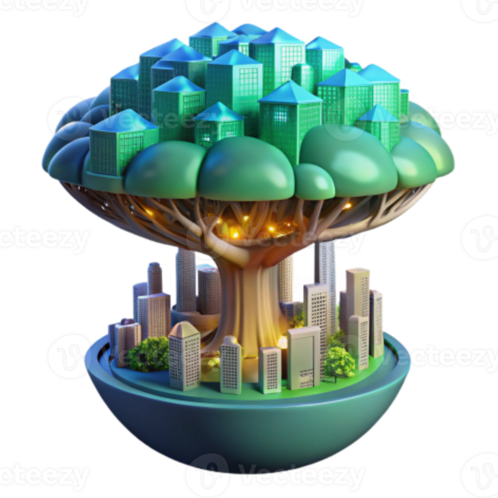serene rustic Sustainable Urban Ecosystems A City Under a Tree high resolution png