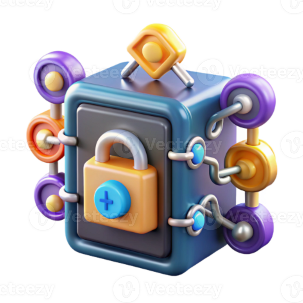 stunning minimalist Secure Data Vault Enhanced Encryption and Access Control high quality png