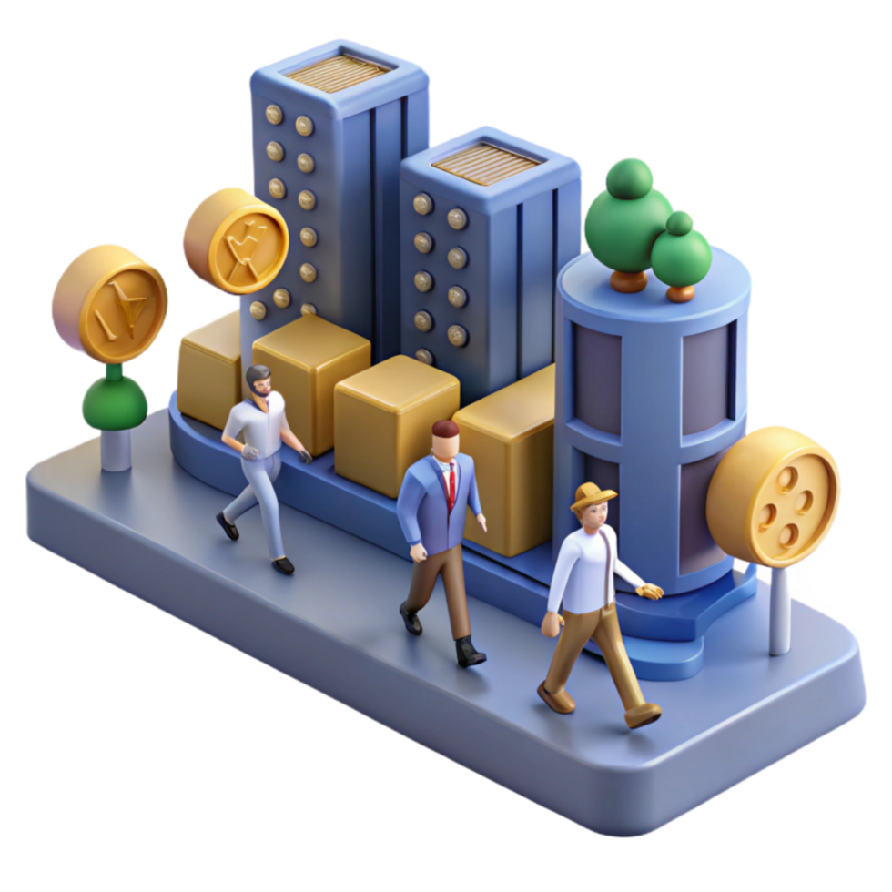 beautiful abstract Urban Logistics Cityscapes, Delivery, and Efficient Transportation detailed png