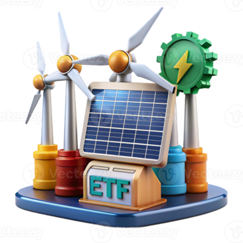 extraordinary artistic Investing in Green Energy Solar, Wind, and ETF Growth original png