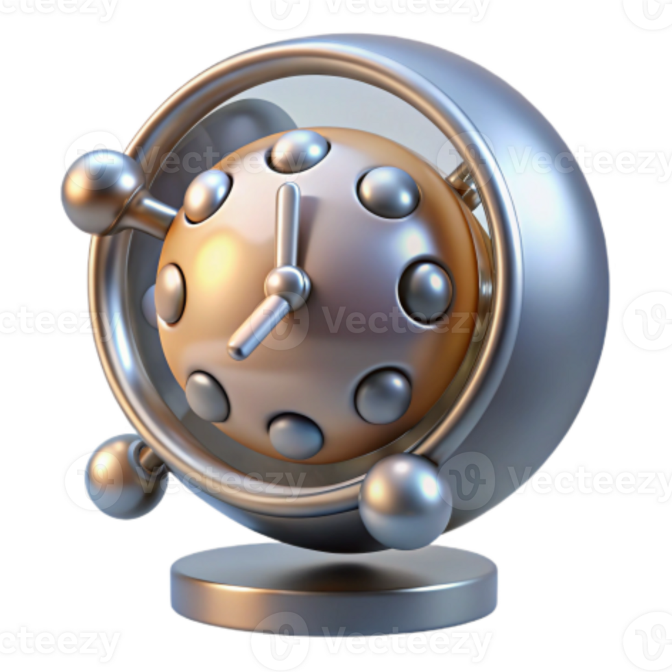 impressive traditional Abstract Clock Futuristic Timepiece Design authentic png