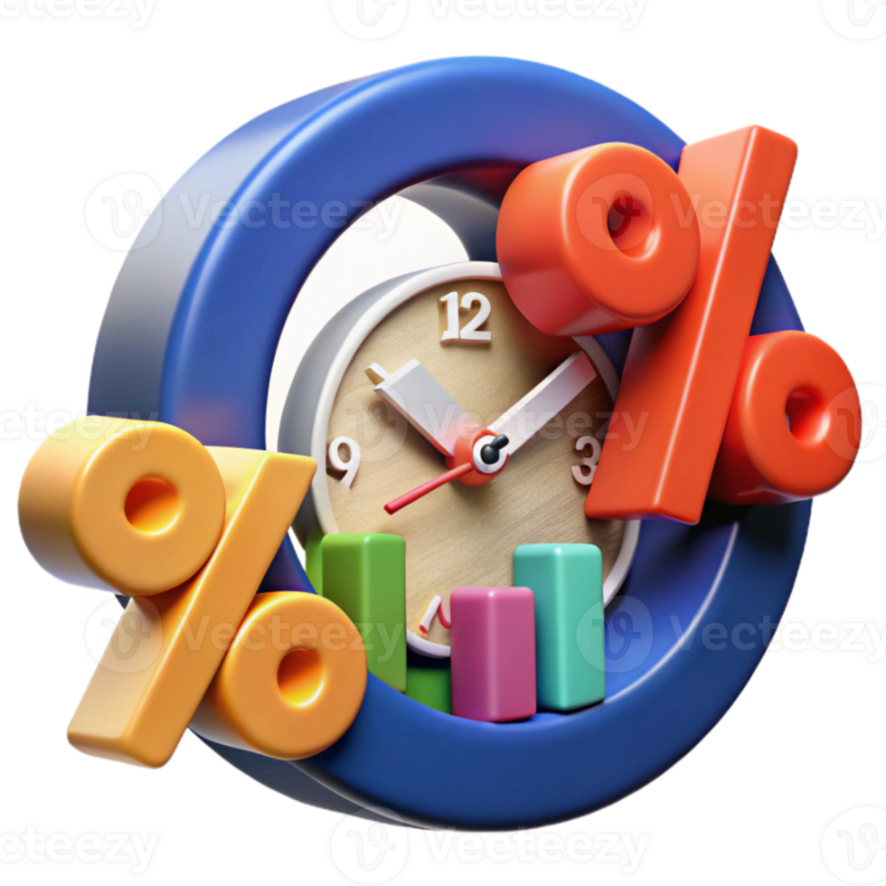 stunning abstract Time-Sensitive Rates Understanding Percentage Changes Over Time detailed png