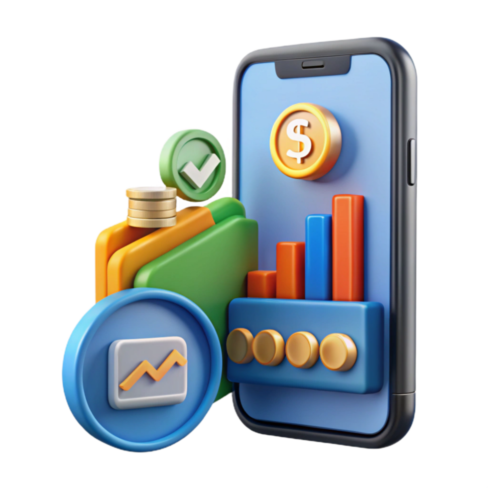 extraordinary artistic Mobile Finance App Track Expenses, Manage Budget, Achieve Financial Goals detailed png