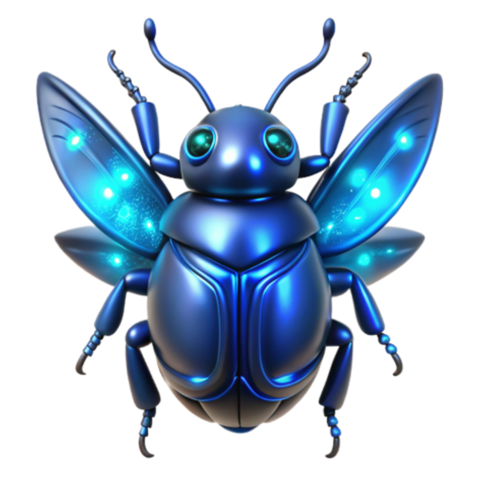magnificent abstract Cybernetic Beetle Futuristic Insect Design high resolution png