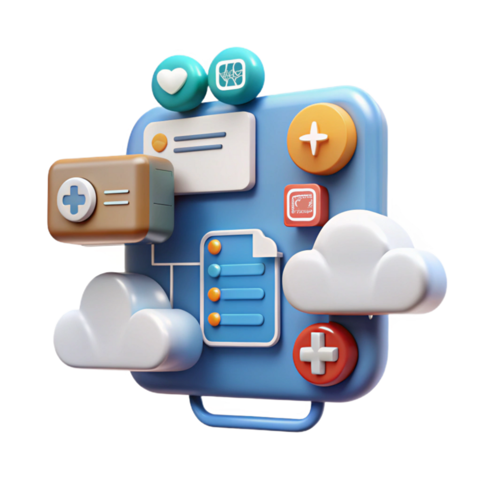 impressive abstract Cloud-Based Healthcare App Interface Design genuine png