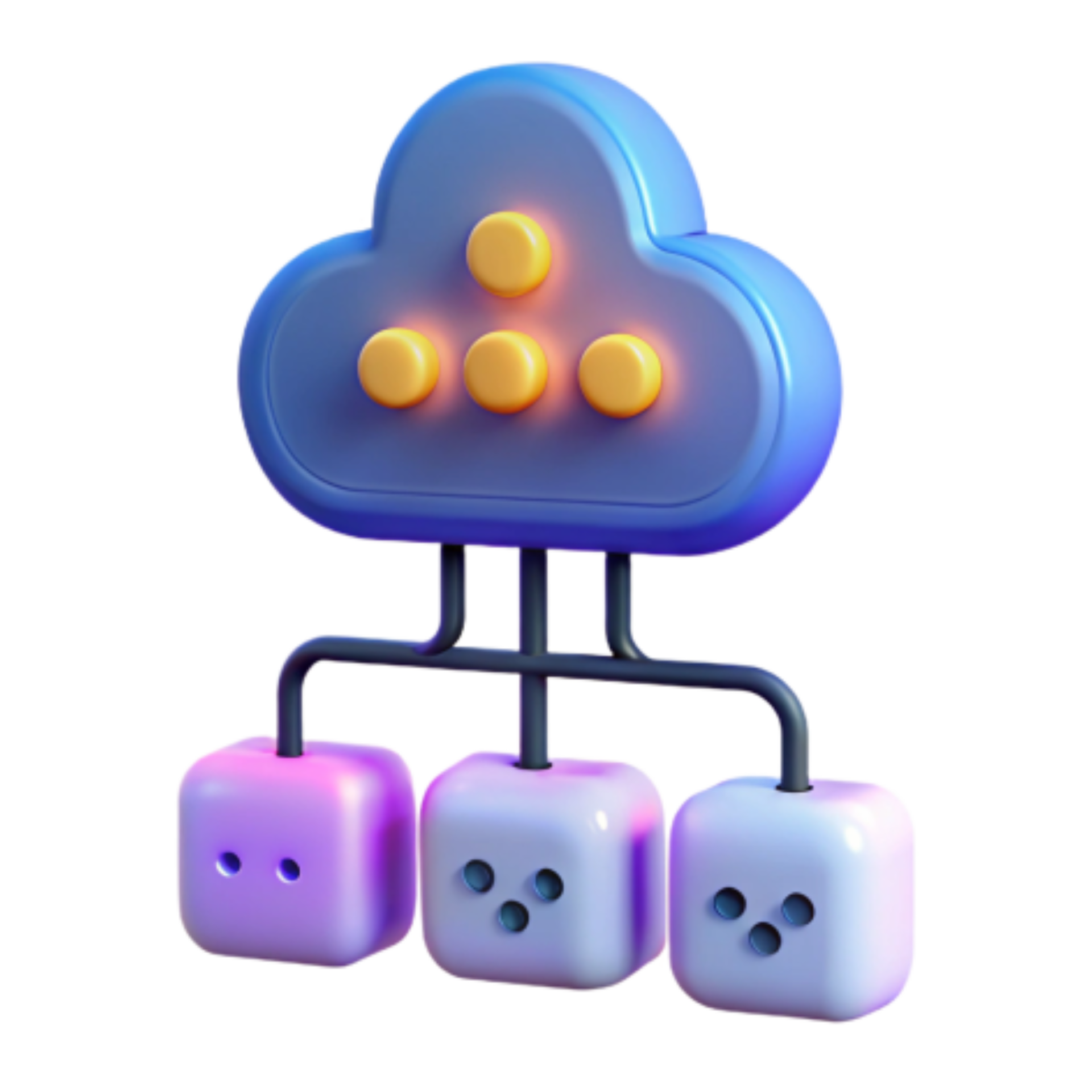 elegant abstract Cloud Computing Distributed Network Architecture ...