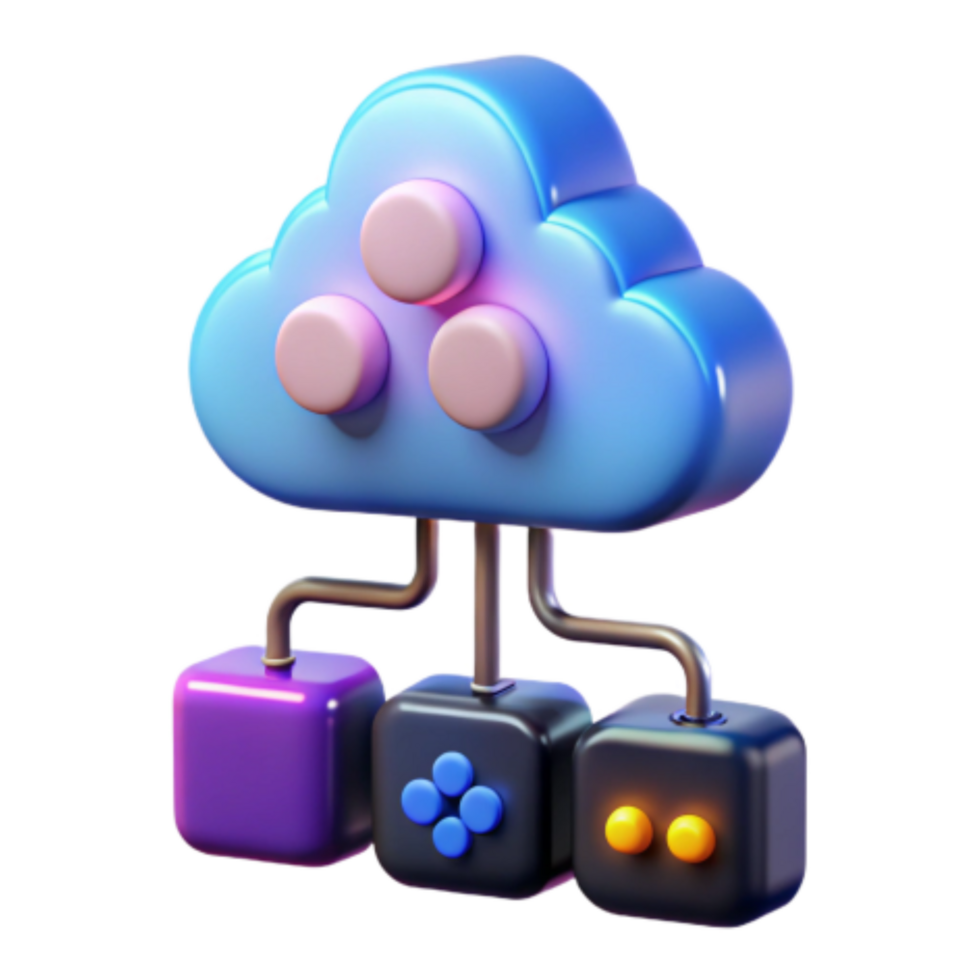 serene abstract Cloud Computing Network Distributed System Architecture ...