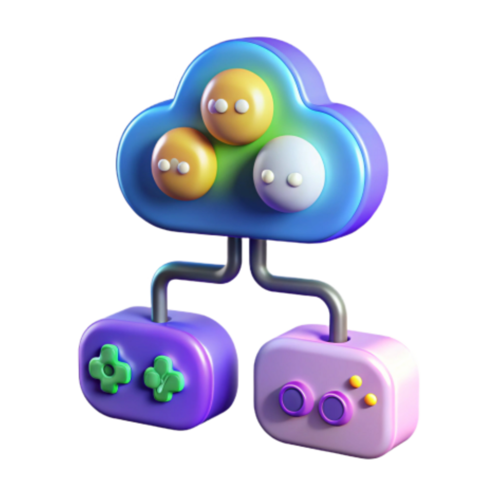 stunning modern Multiplayer Cloud Gaming Networked Play authentic png