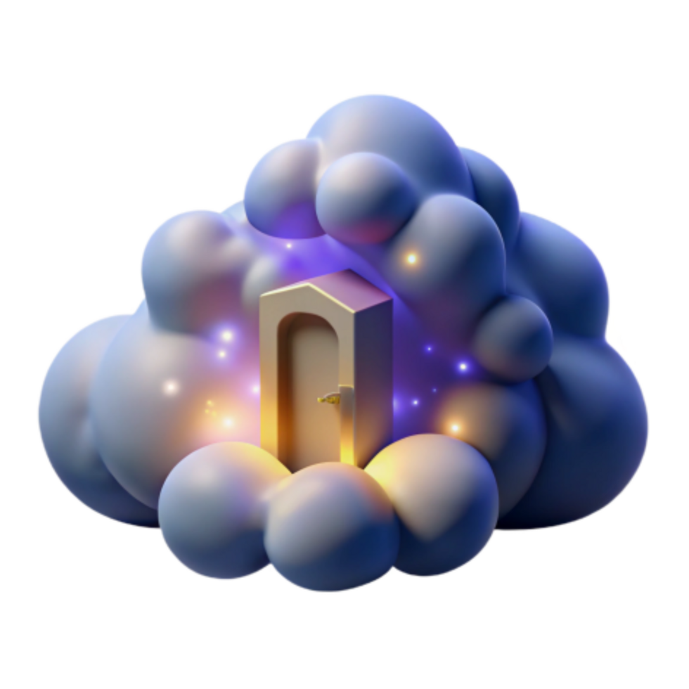 elegant rustic Cloud Storage Accessing Your Digital Door exclusive png