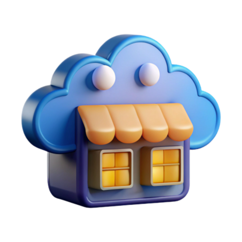 impressive rustic Cloud-Based Online Store Digital Shop Design original png