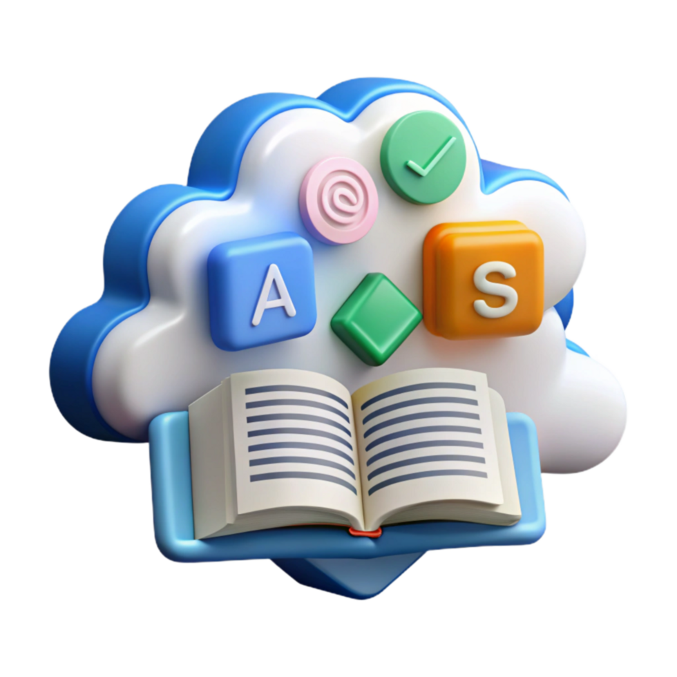 serene creative Cloud-Based Learning Accessing Educational Resources exclusive png