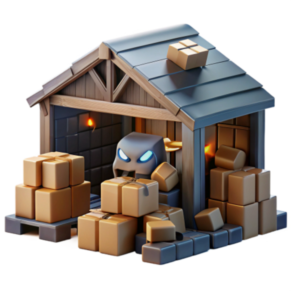 magnificent minimalist Warehouse Robot Package Handling and Storage exclusive png
