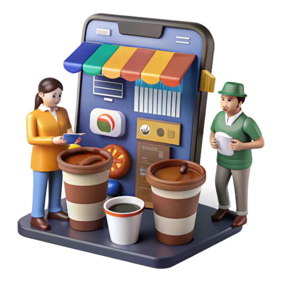wonderful artistic Mobile Coffee Shop Online Ordering Pickup authentic png
