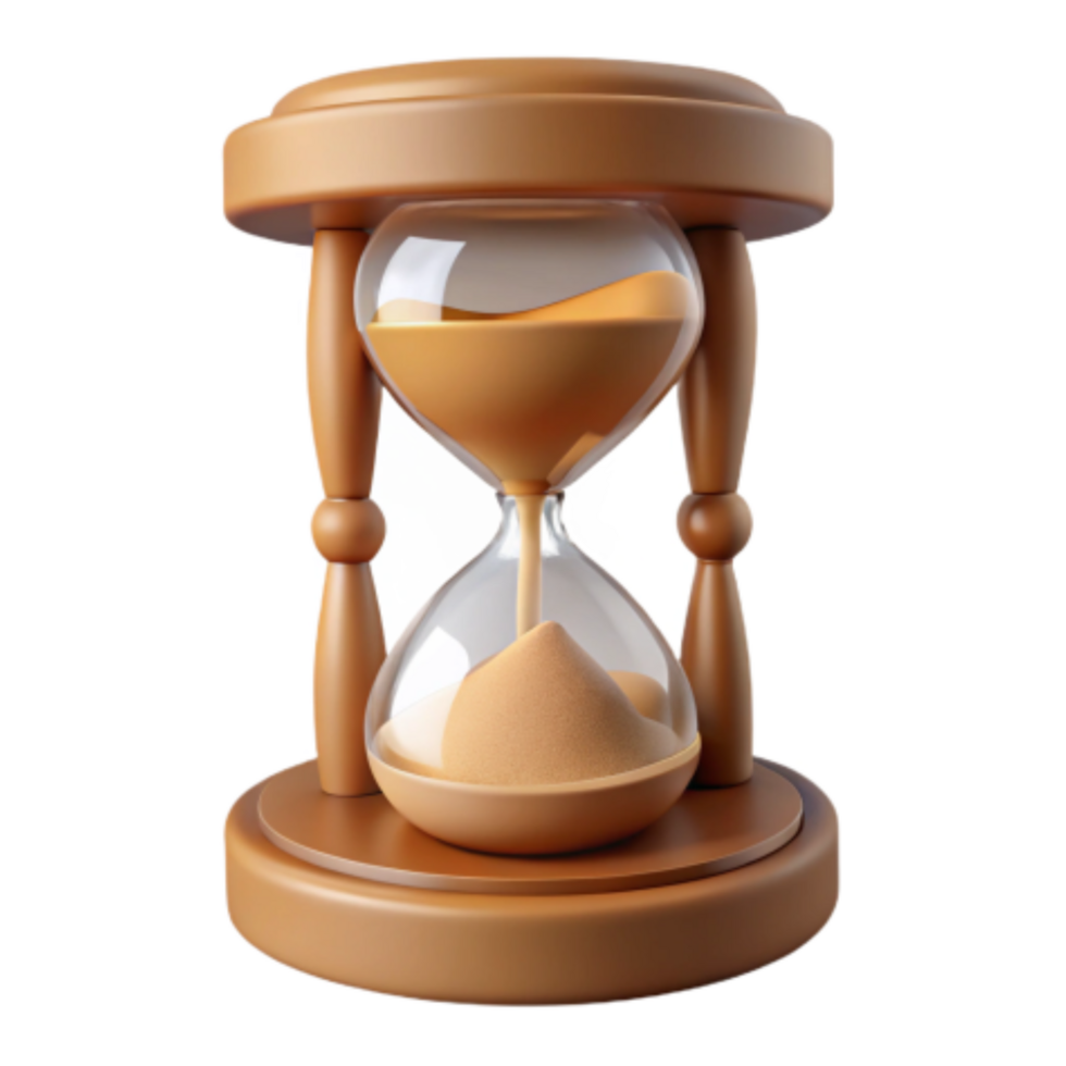 stunning artistic Time Management Hourglass Concept for Productivity high quality png