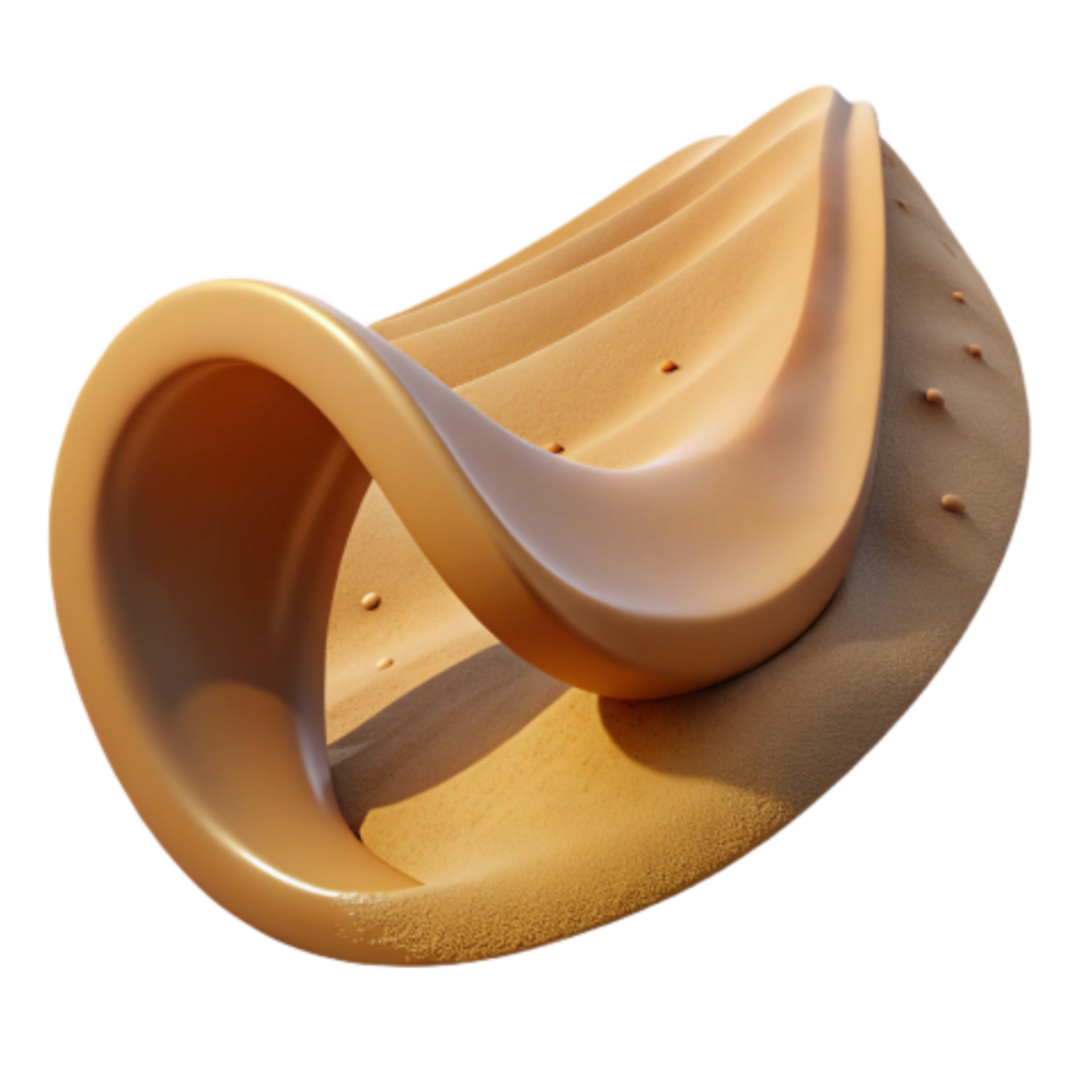 magnificent contemporary Abstract Swirling Sand Dune Sculpture high resolution png