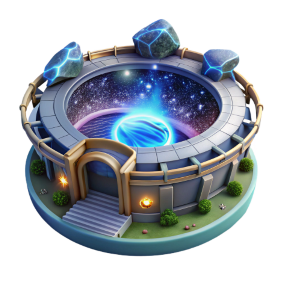 beautiful modern Cosmic Arena Celestial Observatory Galactic Core original png