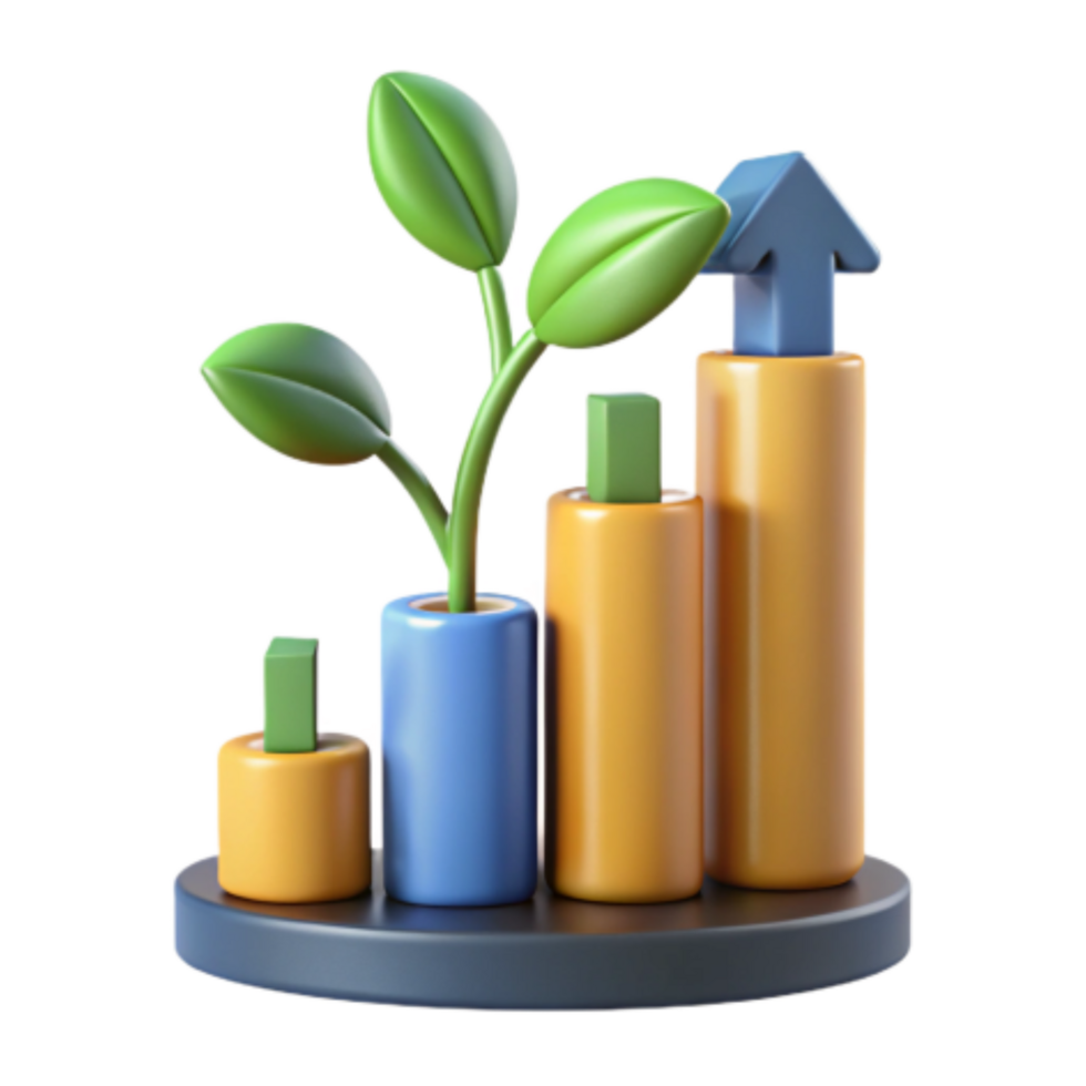 magnificent creative Growth, Sustainability, and Progress A Visual Representation high resolution png