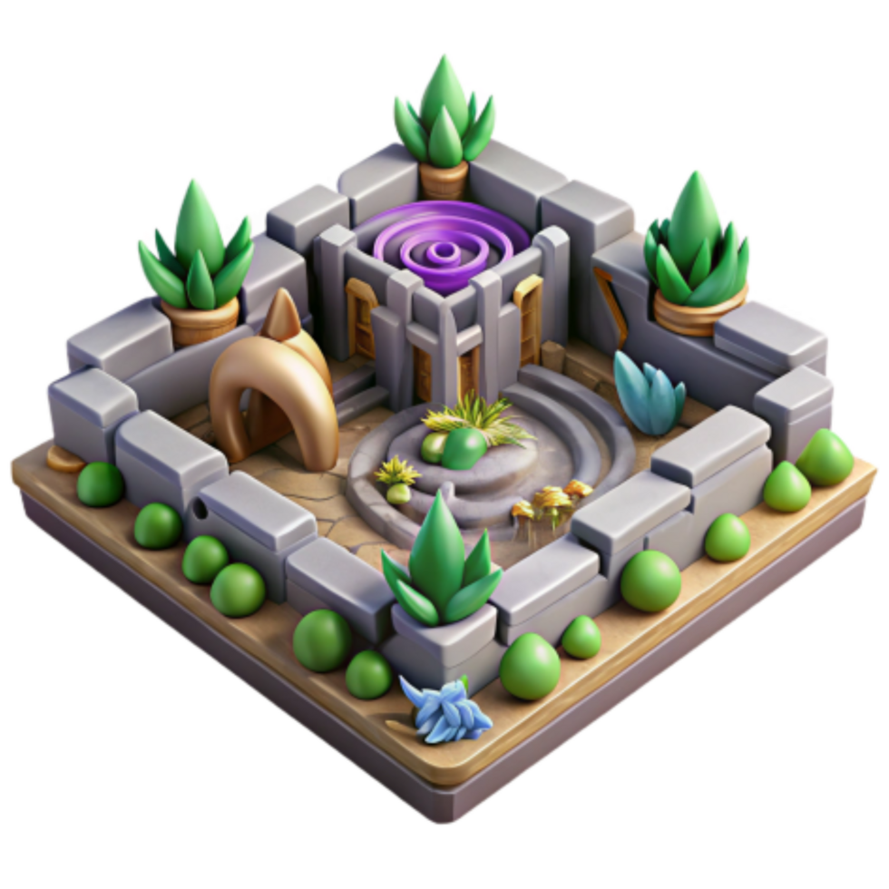 impressive classic Mystic Garden Puzzle Solve the Ancient Maze high resolution png
