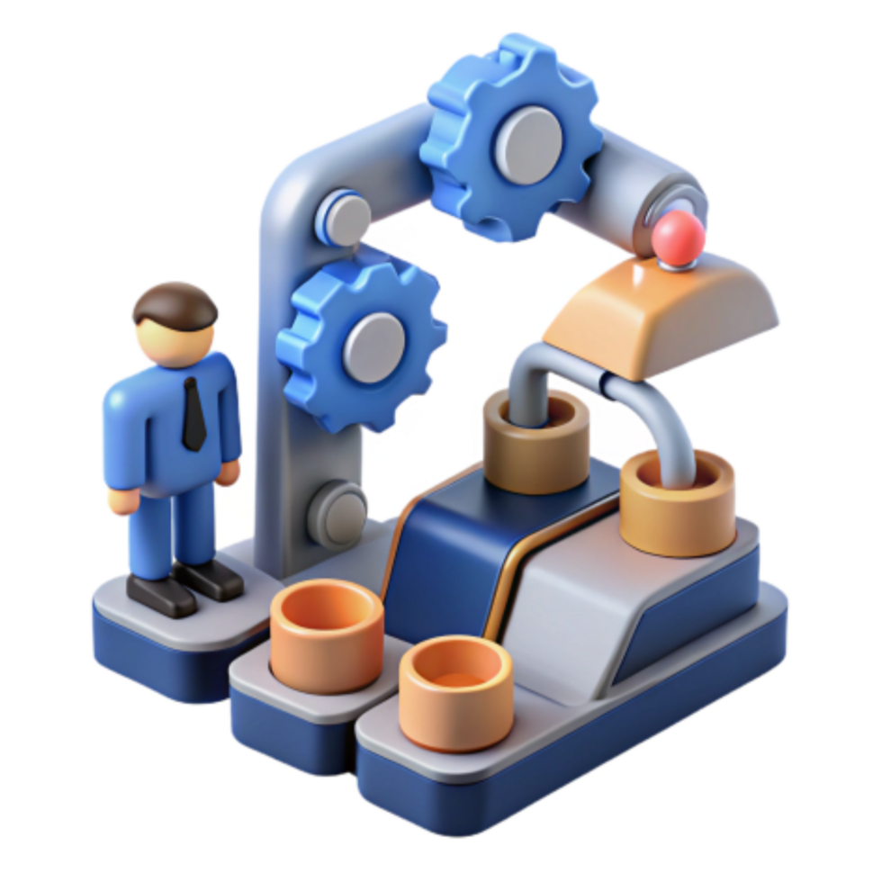 beautiful abstract Automated Workflow Optimization Improving Efficiency and Productivity premium png