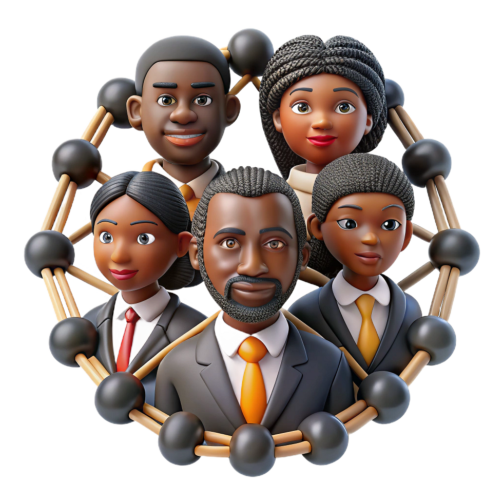elegant creative Diverse Team Collaboration Network, Success, and Unity genuine png