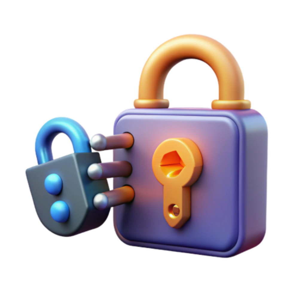 beautiful rustic Digital Security Unlocking Safe Data Protection high quality png