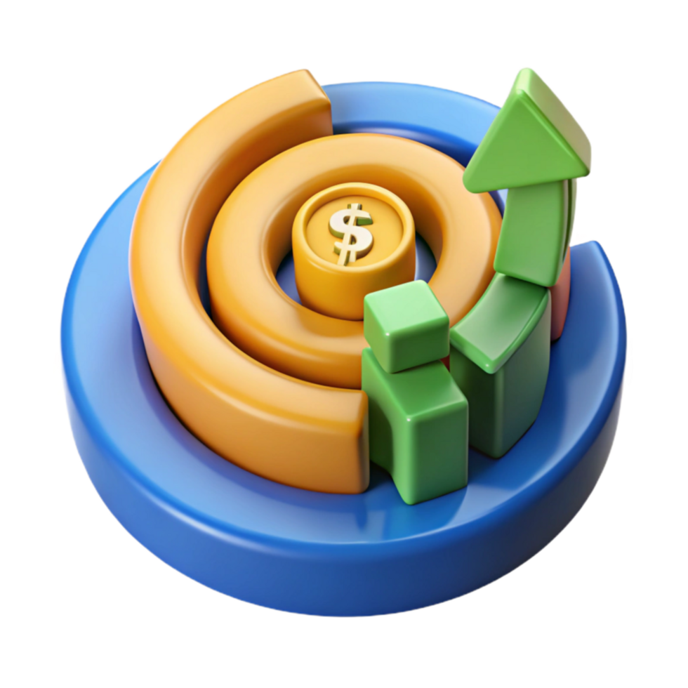 stunning rustic Financial Growth Target Achievement Upward Trend high resolution png