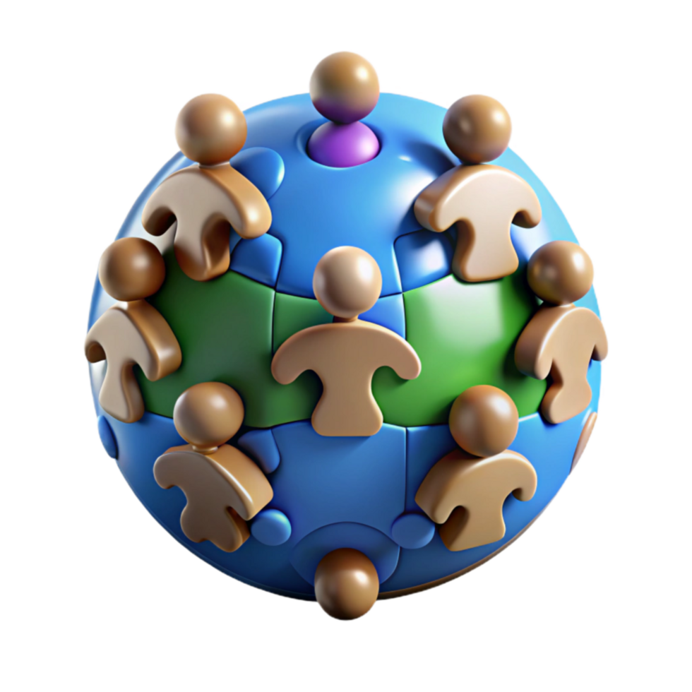 magnificent creative Global Community Interconnectedness and Collaboration original png