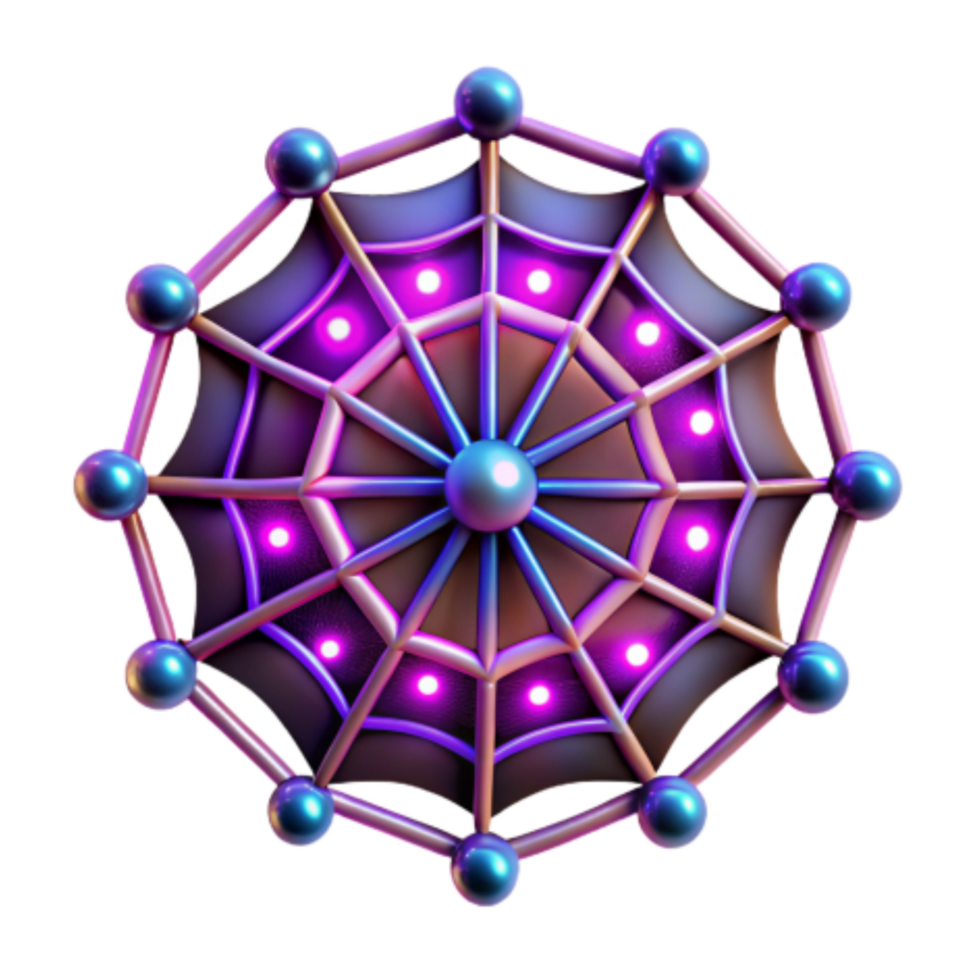 elegant creative Abstract Network Illuminated Web Design original png