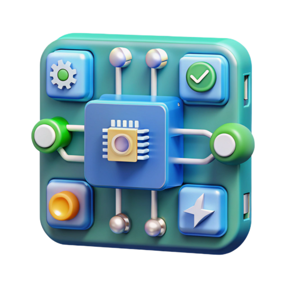 impressive modern 3D App Interface Design Technology, Buttons, and UI 4K png