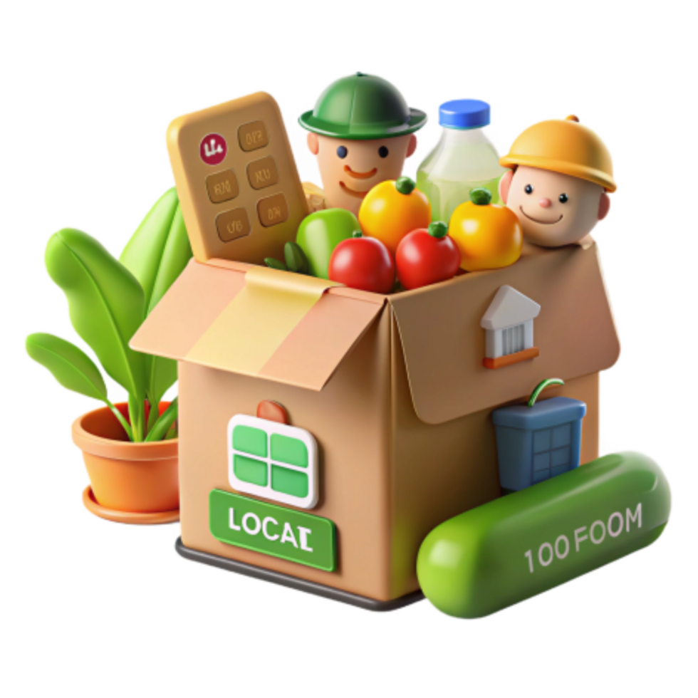 wonderful classic Local Grocery Delivery Fresh Produce 100 FooM 4K png
