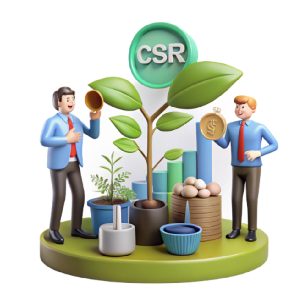dramatic abstract CSR Growth Investing in Sustainable Development detailed png