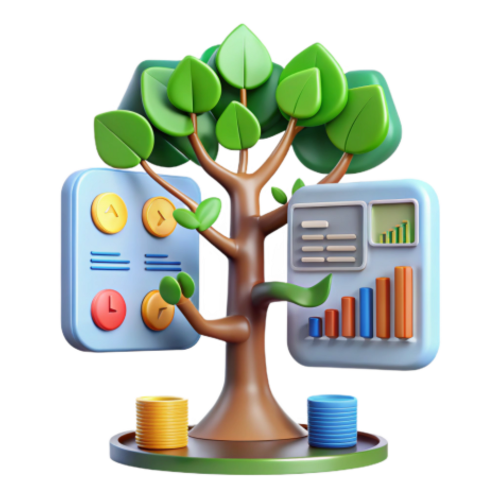 elegant abstract Financial Growth Data-Driven Strategies Visualized Progress high resolution png