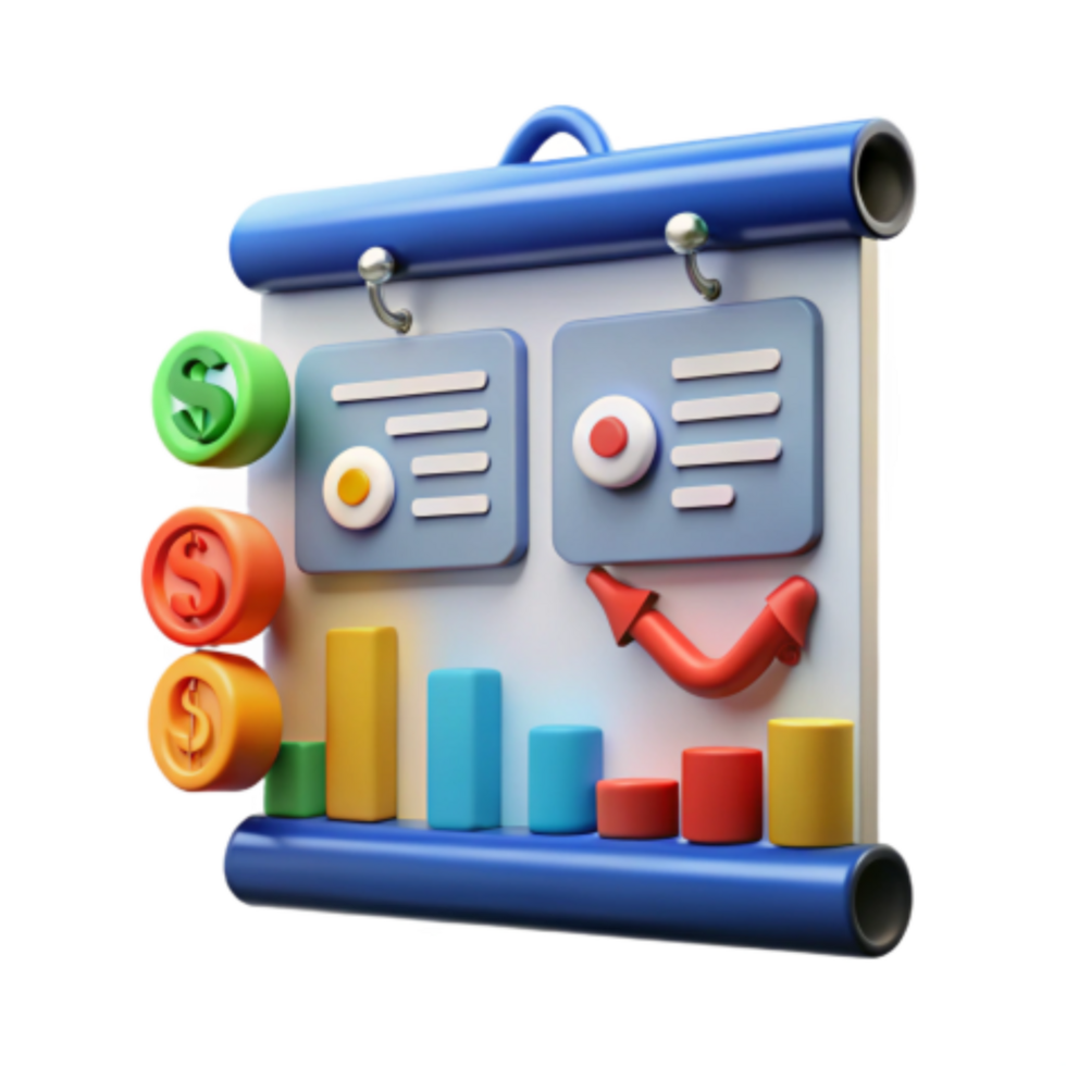 dramatic vintage Financial Report Presentation Data Visualization Analysis detailed png