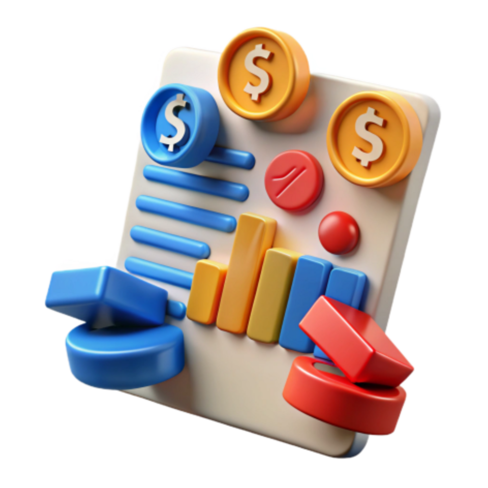 dramatic classic Financial Report Visualizing Data, Charts, and Metrics exclusive png