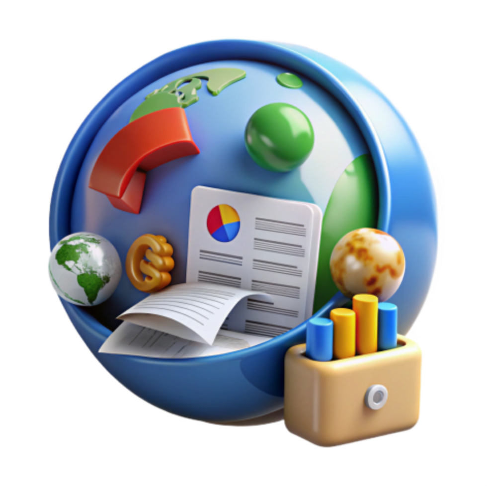 vibrant abstract Global Business Analytics Reports, Charts, and Data Insights authentic png