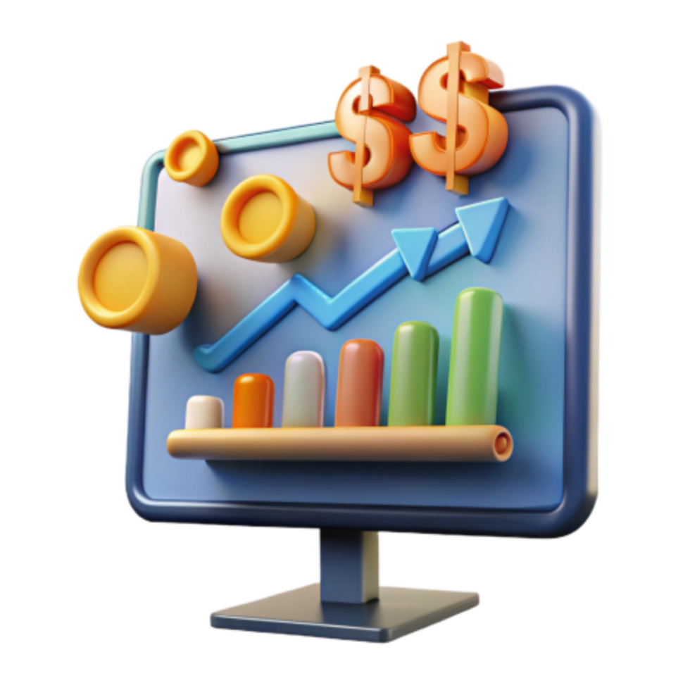 dramatic minimalist Financial Growth Upward Trend in Investment Returns high resolution png
