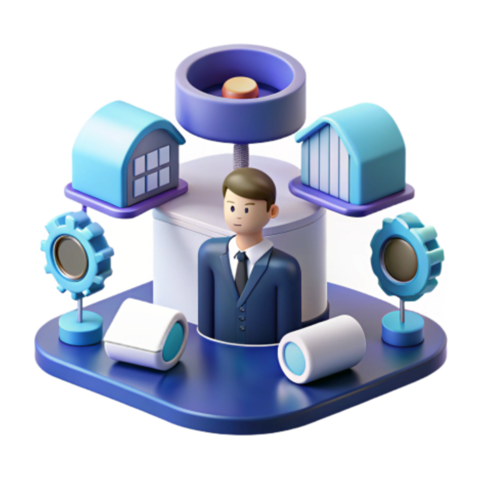 impressive traditional Centralized System Management Efficient Workflow Resource Allocation premium png