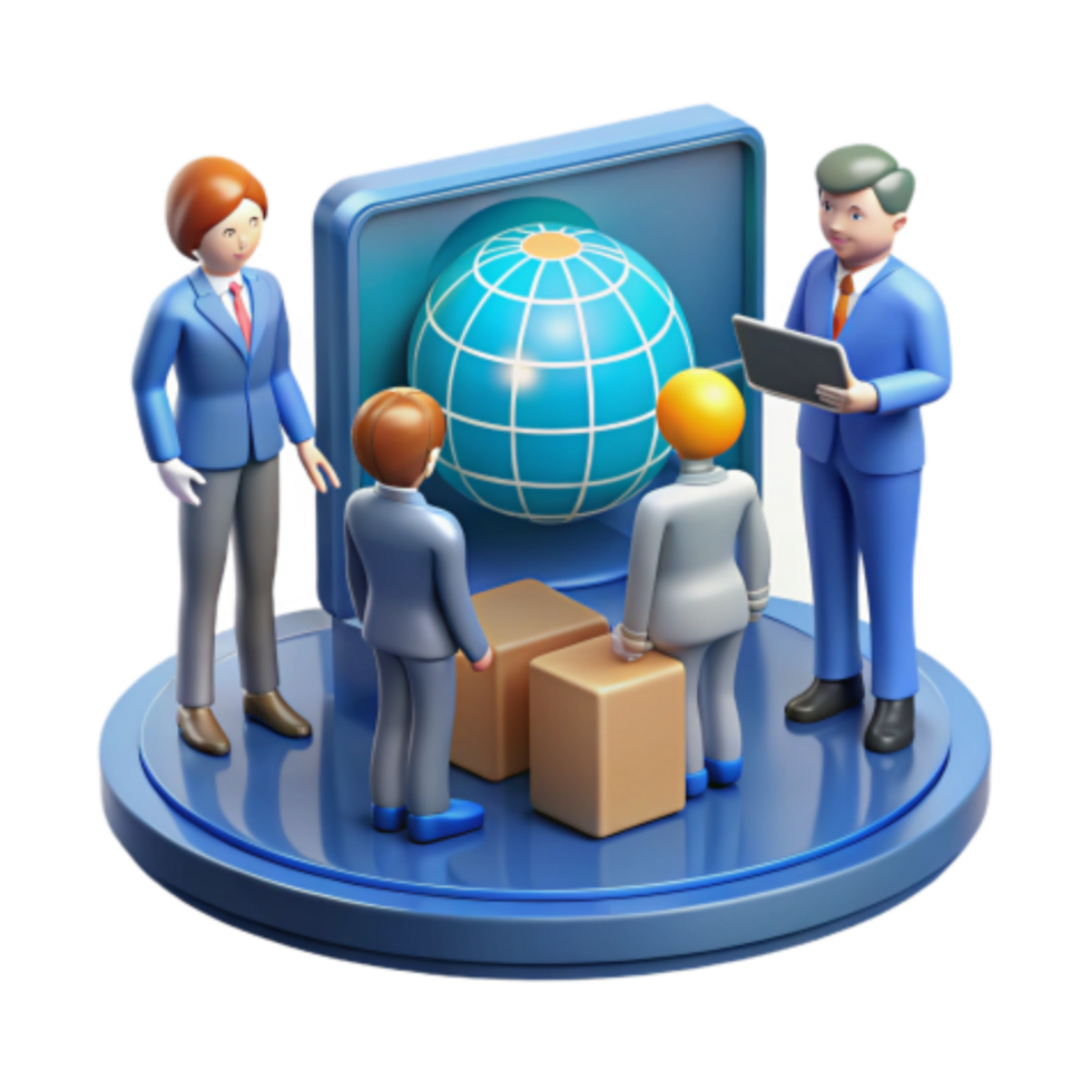 dramatic classic Global Business Strategy International Trade Logistics detailed png