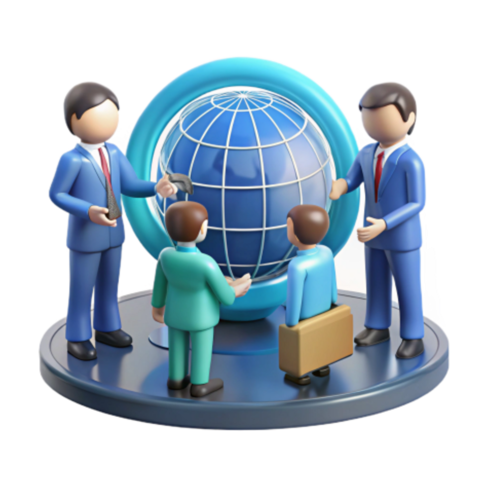 vibrant creative Global Business Collaboration International Teamwork and Strategy professional png