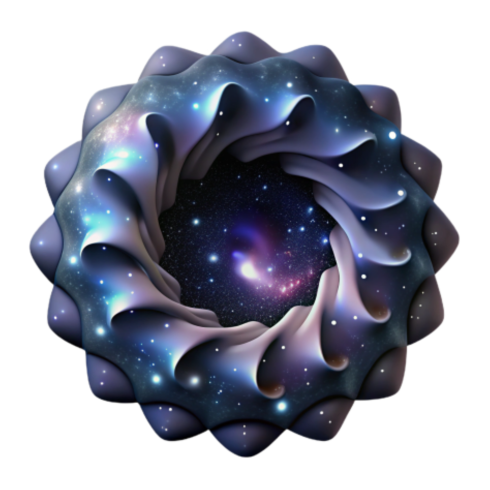 beautiful minimalist Cosmic Flower A Journey Through Space and Time high resolution png