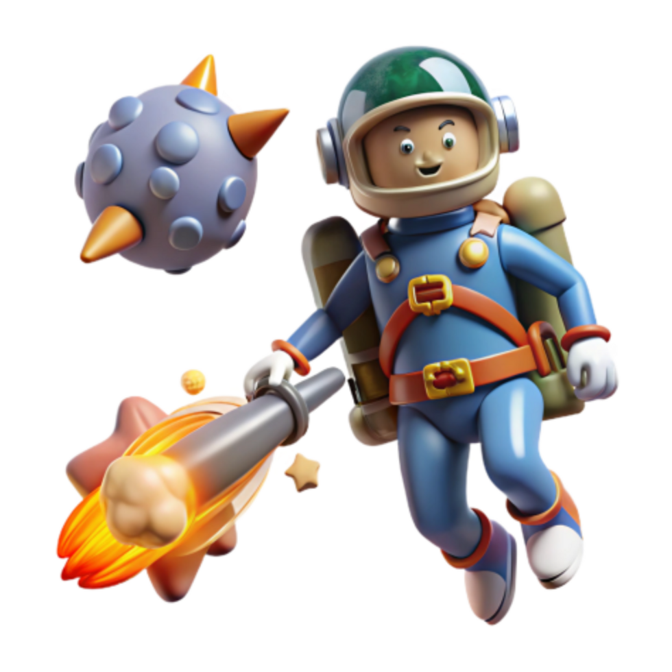 impressive abstract Space Cadets Cosmic Adventure Jetpack, Explosions, and Stars exclusive png